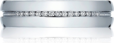 Wedding Band on Tacori Tacori Engraved Channel Set Diamond Wedding Band 5 Wedding Band on Tacori Tacori Engraved Channel Set Diamond Wedding Band 5