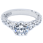 Tacori Graduated Round Brilliant Cut Diamond Engagement Ring