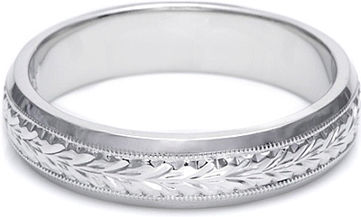 Tacori HandEngraved Mens Wedding Band 50mm