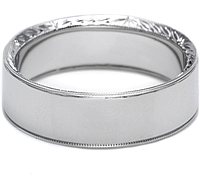 Tacori Hand-Engraved Mens Wedding Band -7.0mm