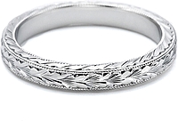 Tacori Hand Engraved Wedding Band