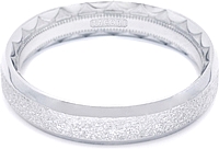 Tacori Men Wedding Band Pebble Finish 5.0mm