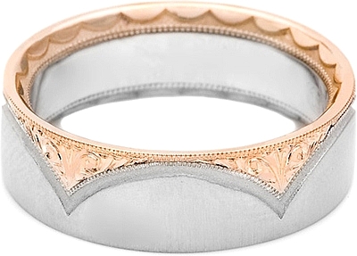 Wedding band old world rose gold wedding band use coupon code AFDOD4