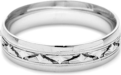 mens white gold wedding bands