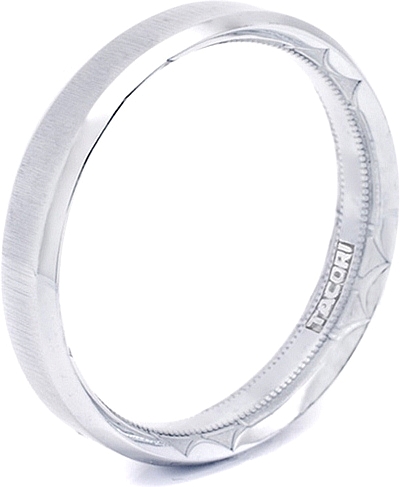 Tacori Mens Wedding Band With Satin Finish 50mm