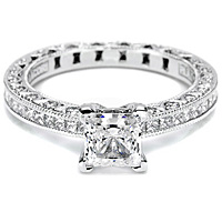 Tacori Princess Cut Diamond Engagement Ring