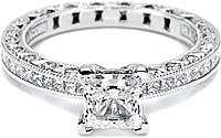 Tacori Princess Cut Diamond Engagement Ring