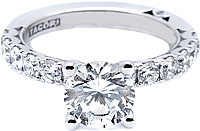 Tacori Prong-Set Round Brilliant Diamond Engagement Ring