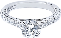 Tacori Prong-Set Round Brilliant Diamond Engagement Ring