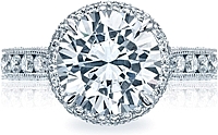 Tacori RoyalT Round Halo Diamond Engagement Ring