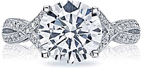 Tacori Twist Pave Diamond Engagement Ring