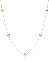 Tacori Yellow Gold Turquoise Necklace