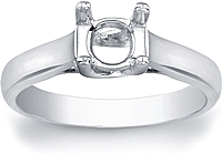 Trellis Solitaire Engagement Ring (3mm)