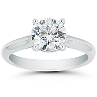 Vatche Caroline Pave Basket Solitaire Engagement Ring