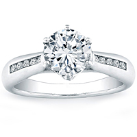 Vatche Channel-set Royal Crown Engagement Ring .15ct tw