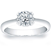 Vatche Double X Prong Engagement Ring