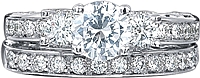 Verragio Diamond Engagement Ring with Pave Detail