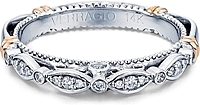Verragio Pave & Bezel Set Diamond Wedding Band