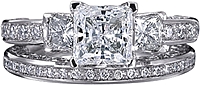 Verragio Pave Engagement Ring with Diamond Detail