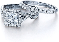 Verragio Pave Set Crisscross Engagement Ring