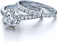 Verragio Pave Set Diamond Engagement Ring