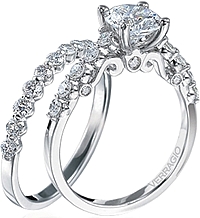 Verragio Round Brilliant Cut Diamond Engagement Ring