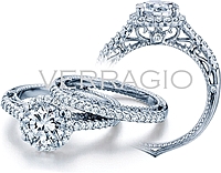 Verragio Round Halo Diamond Engagement Ring