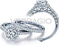 Verragio Round Halo Diamond Engagement Ring