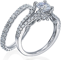 Verragio Split Shank Diamond Engagement Ring