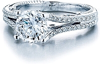 Verragio Split Shank Diamond Engagement Ring
