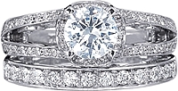 Verragio Split Shank Diamond Engagement Ring
