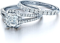 Verragio Split Shank Pave Diamond Engagement Ring