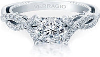 Verragio Twist Shank Diamond Engagement Ring