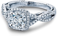 Verragio Twist Shank Diamond Engagement Ring