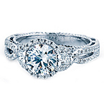 Verragio Twist Shank Diamond Engagement Ring