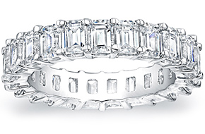 Emerald Cut Eternity Ring - 0.20ct