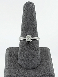 1.00ct J/VS2 Radiant Cut Solitaire Diamond Engagement Ring