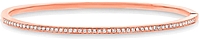 14k Rose Gold Diamond Bangle Bracelet