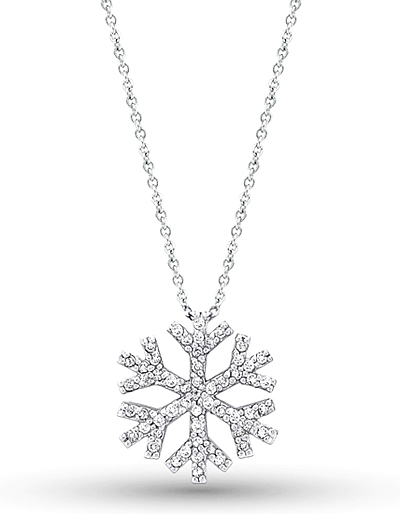 Buy Ruby Diamond Solitaire Snowflake Pendant Online | Rose
