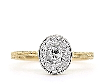 14k Yellow Gold Diamond Estate Ring