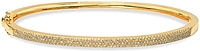 14k Yellow Gold Diamond Pave Bangle