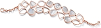 18k Rose Gold Diamond & Mother of Pearl Bracelet