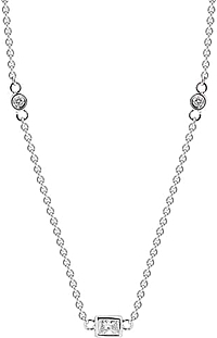 18k White Gold 36" Diamonds by the Yard-2.06cts