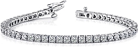 18k White Gold Diamond Tennis Bracelet - 5ct tw