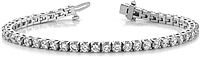 18k White Gold Diamond Tennis Bracelet - 7ct tw