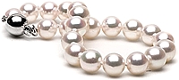 7.5-8.0mm White Akoya Pearl Bracelet