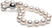 7.5-inch 7.0-7.5mm White Akoya Pearl Bracelet