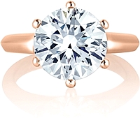 A.Jaffe 6 Prong Solitaire Engagement Ring Setting