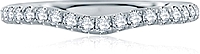 A.Jaffe Contoured Pave Diamond Wedding Band