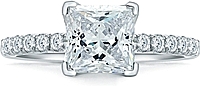 A.Jaffe French Pave Diamond Engagement Rings